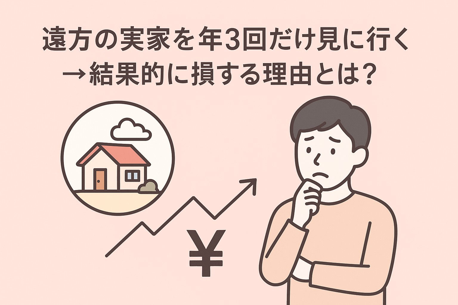 Read more about the article 遠方の実家を年3回だけ見に行く→結果的に損する理由とは？