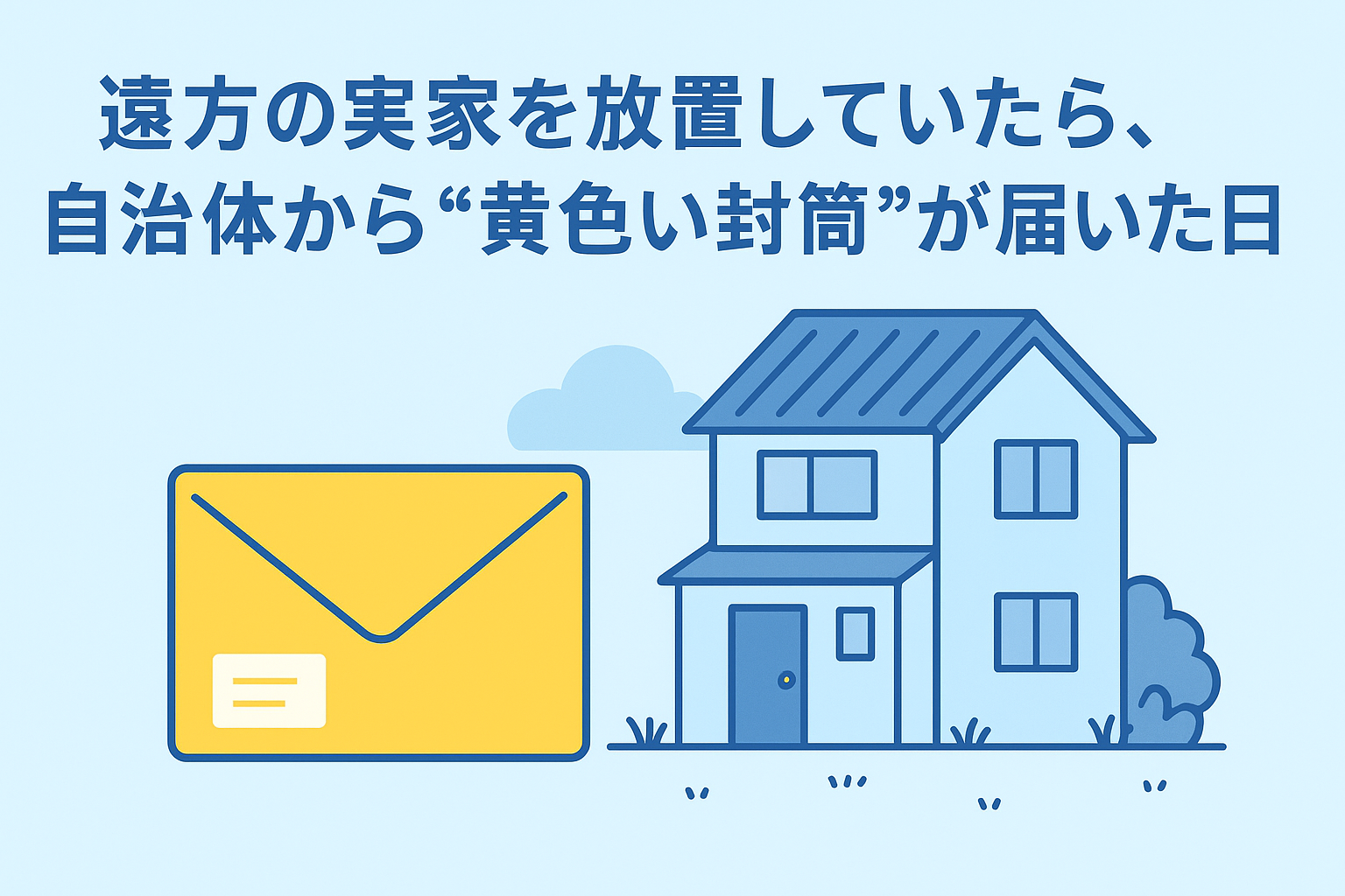 Read more about the article 「遠方の実家を放置していたら、自治体から“黄色い封筒”が届いた日」